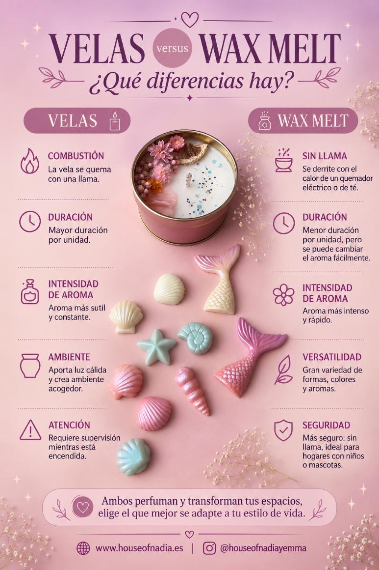 Velas vs Wax Melts: ¿cuál es la mejor opción para tu hogar?