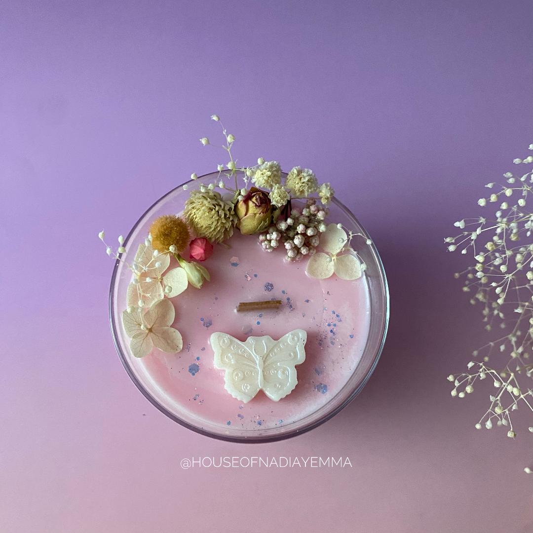 Vela aromática albaricoque y rosas