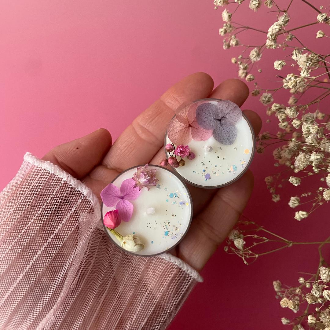 Velas de té I Floral