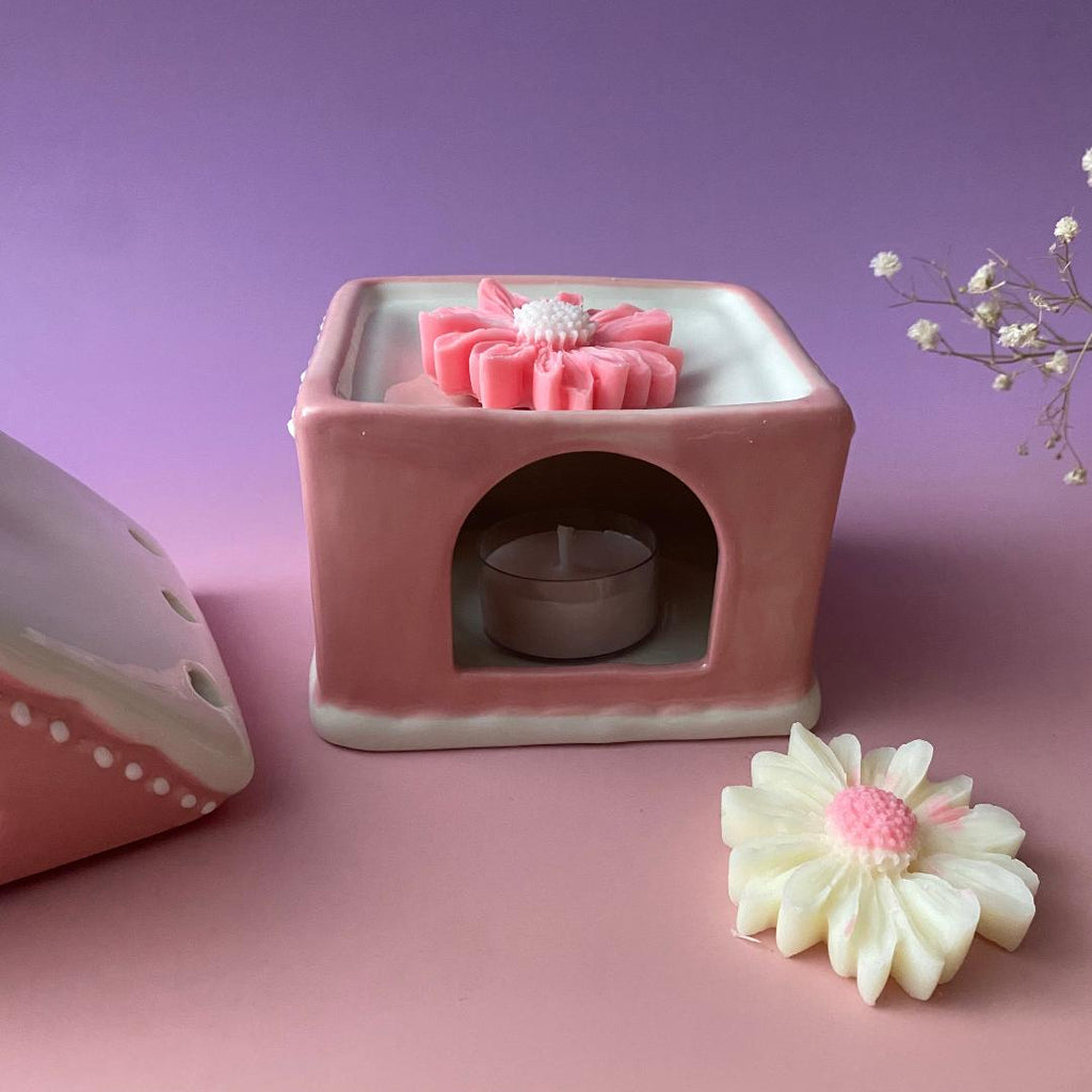 Qemador wax melts I casita rosa