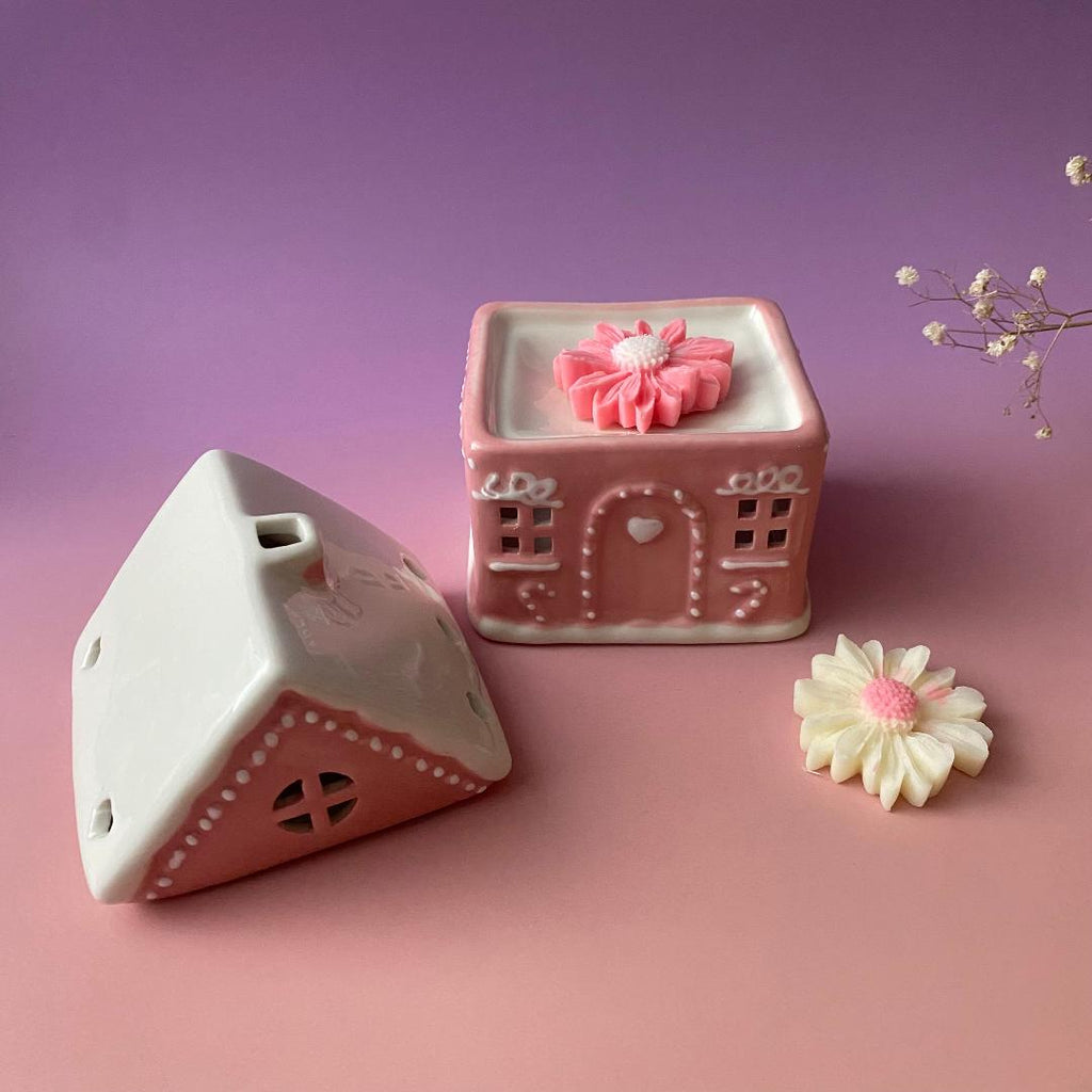 Qemador wax melts I casita rosa