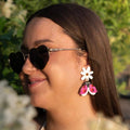 Pendientes Metacrilato Mariquita Flor - House of Nadia