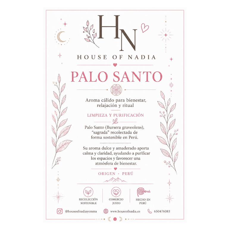 Palo Santo · 1 unidad - House of Nadia
