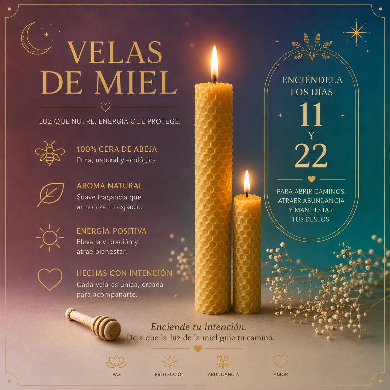Velas de Miel — Láminas de Cera de Abeja Natural - House of Nadia